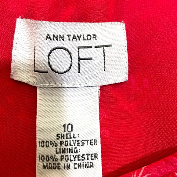 Loft Red Top Size 10 - Picture 3 of 6